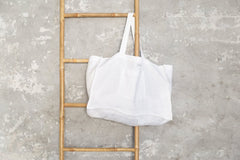 White linen beach bag - Beach Bags - British D'sire