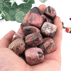 Wholesale natural crystals cube square pink rhodonite crystals tumbled stones - Stone - British D'sire