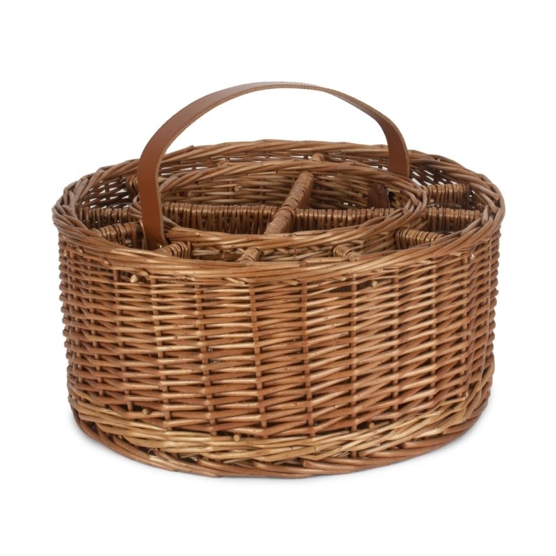 Wicker Light Steamed Garden Party Basket - Drinks Baskets - British D'sire