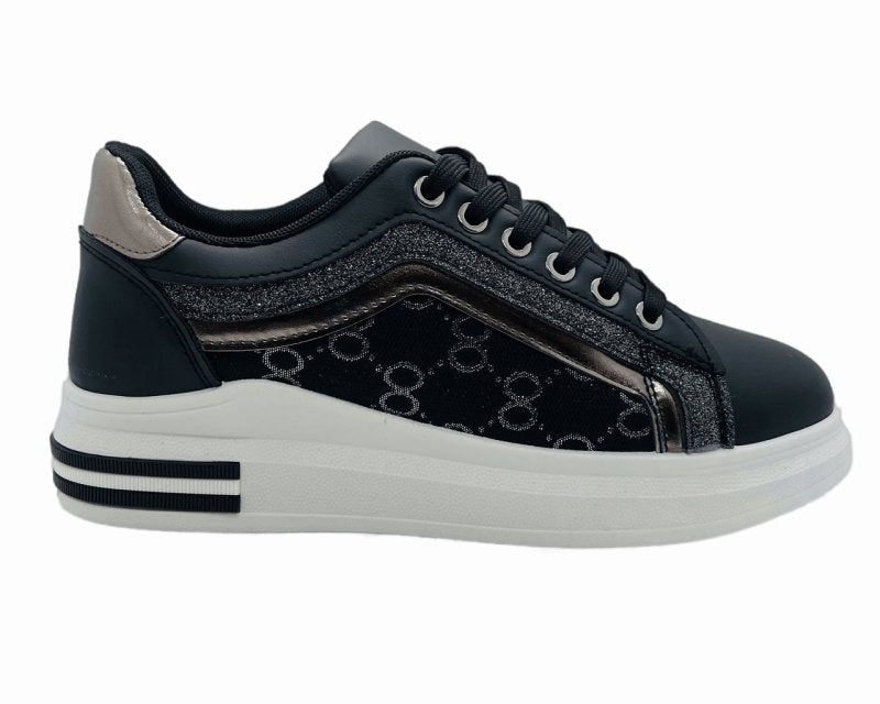 Women's Casual Lace Up Trainers - Trainers - British D'sire