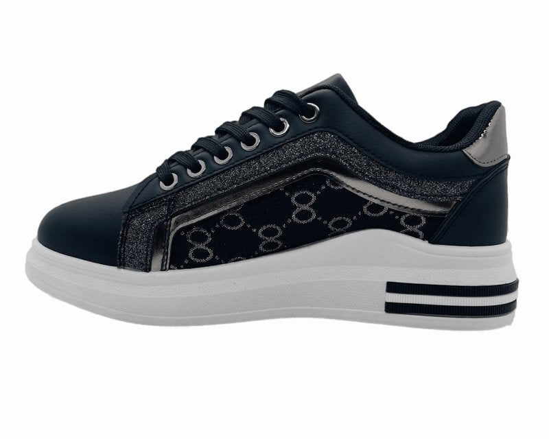 Women's Casual Lace Up Trainers - Trainers - British D'sire