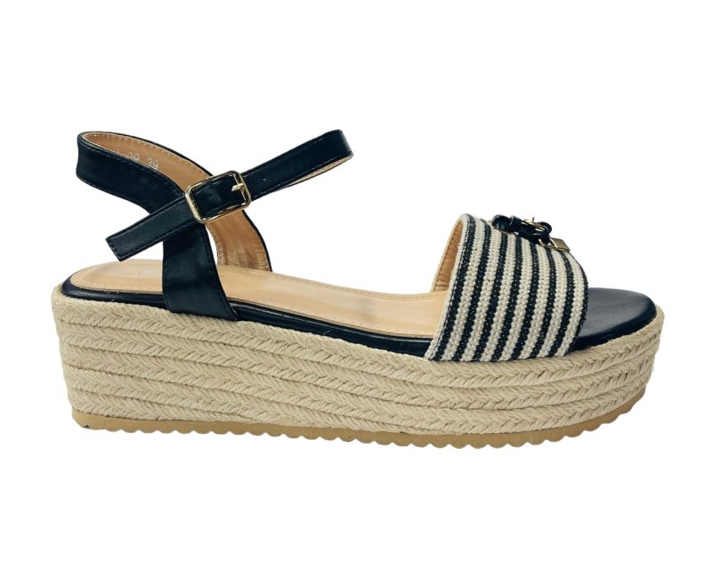 Women's Light Weight Espadrilles Ankle Strap Sandals - Sandals - British D'sire