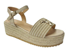 Women's Light Weight Espadrilles Ankle Strap Sandals - Sandals - British D'sire