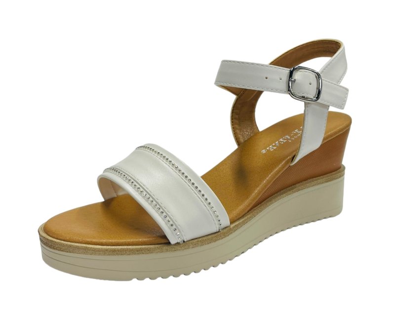 Women's Light Weight Wedge Heel Ankle Strap Sandals - Sandals - British D'sire