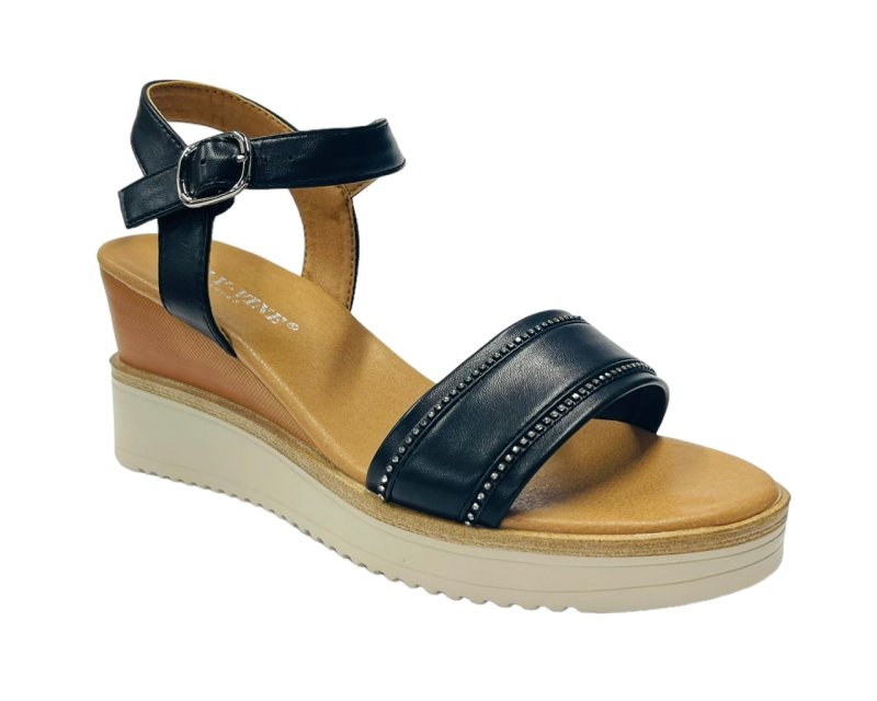 Women's Light Weight Wedge Heel Ankle Strap Sandals - Sandals - British D'sire