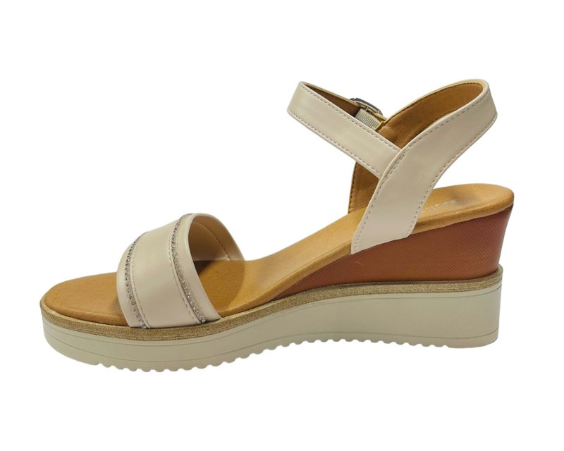 Women's Light Weight Wedge Heel Ankle Strap Sandals - Sandals - British D'sire