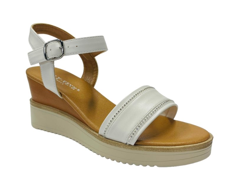 Women's Light Weight Wedge Heel Ankle Strap Sandals - Sandals - British D'sire