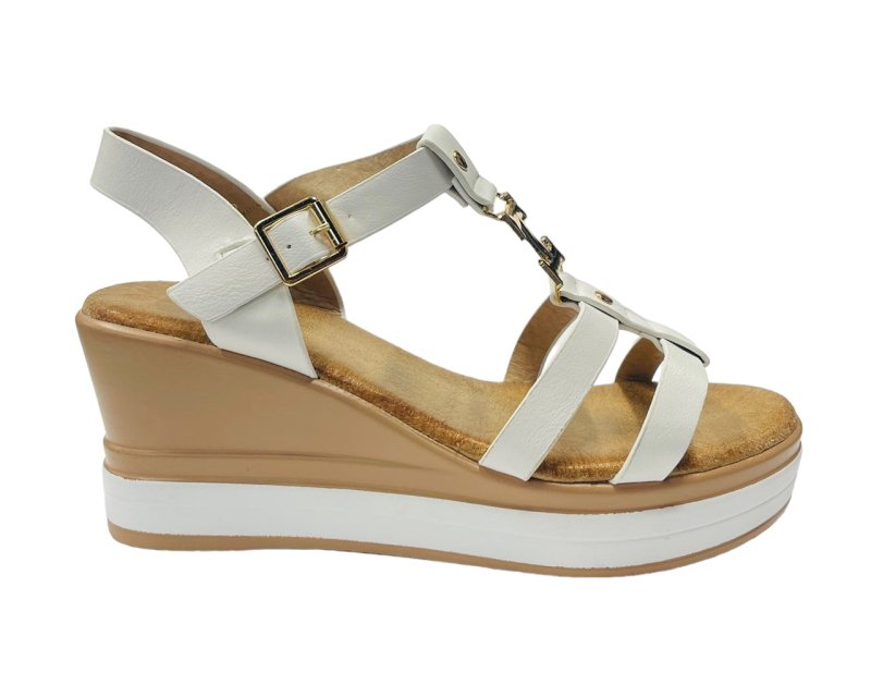 Women's Light Weight Wedge Heel Ankle Strap Sandals - Sandals - British D'sire