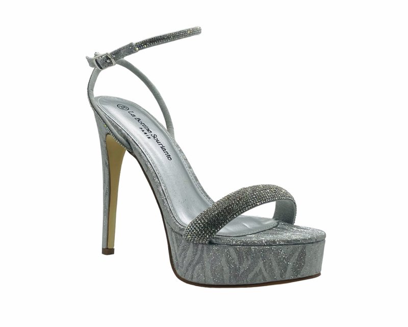 Women's Metallic High Heel Platform Shoes - Heels - British D'sire