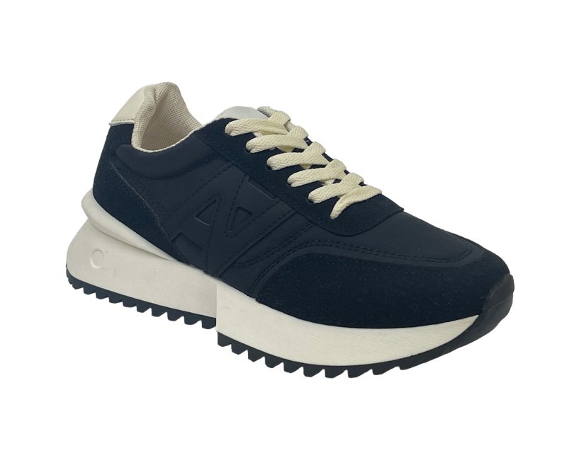 Women's Retro Chunky Sole Lace Up Trainers - Trainers - British D'sire