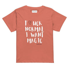 Women's t-shirt F*UCK NORMAL I WANT MAGIC Women’s high - waisted t-shirt - Women’s high - waisted t-shirt - British D'sire