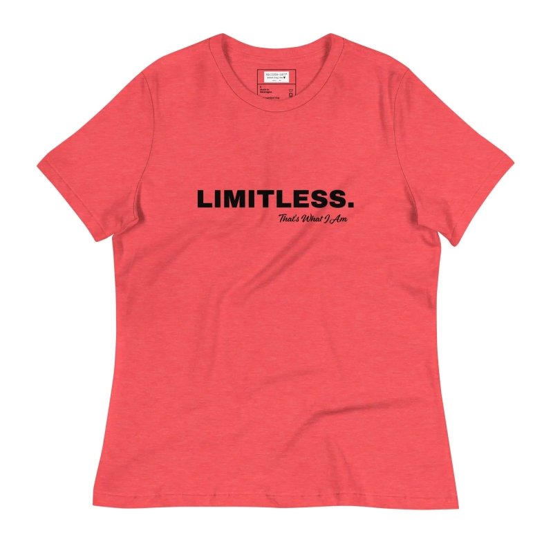 Women's T-Shirt LIMITLESS Women's Relaxed T-Shirt - Women's Relaxed T-Shirt - British D'sire