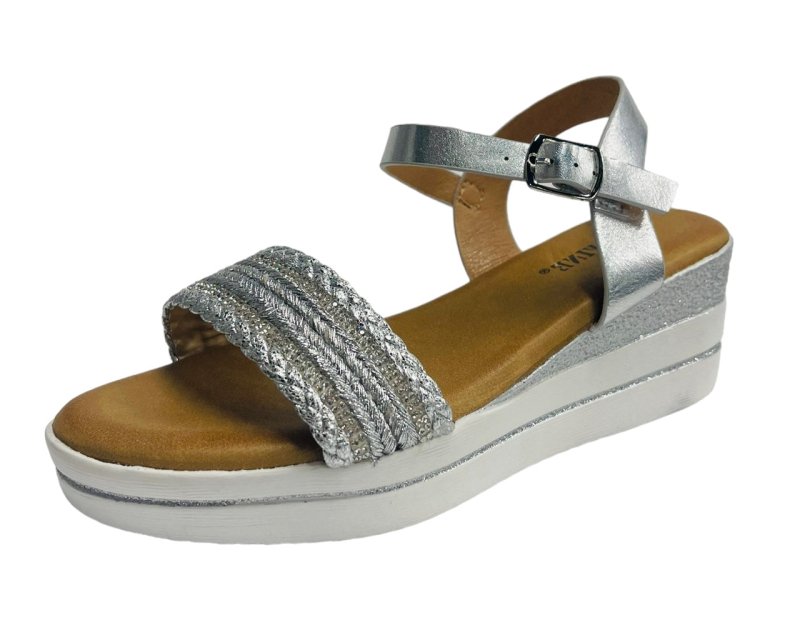 Women's Wedge Heel Ankle Strap Sandals - Sandals - British D'sire