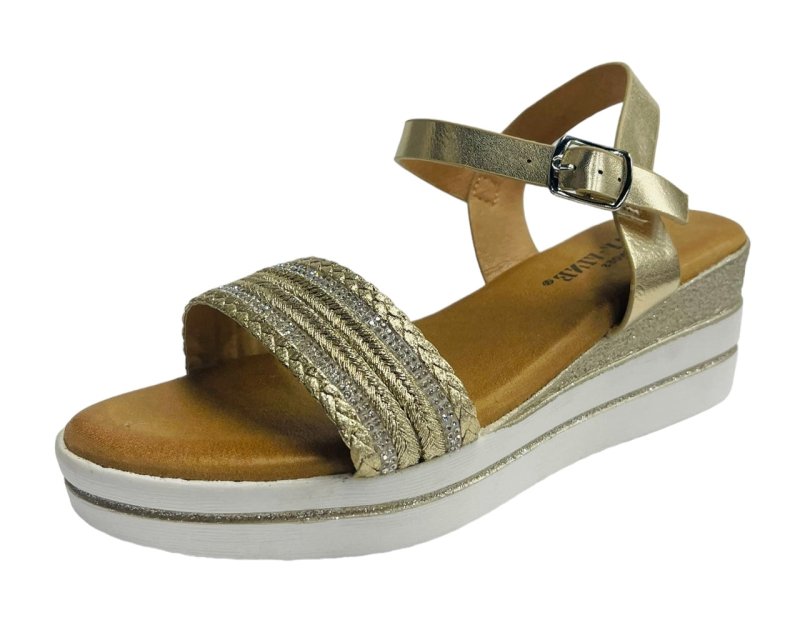 Women's Wedge Heel Ankle Strap Sandals - Sandals - British D'sire