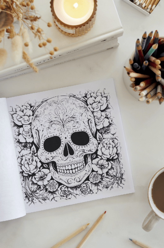 Xander Kostroma A GOREgeous Horror Colouring Book for Adults – 100+ Pages of Creepy, Spooky Designs, Stress - Relief Art Therapy, Perfect for Horror Fans and Creative Souls - E - Books - British D'sire