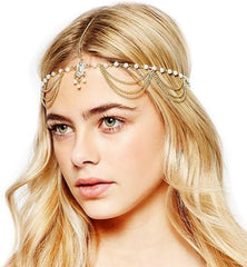 Yean Women's Headpieces Headband Bohemia Head Chain with Pendant - Hair Jewellery - British D'sire