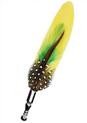 Yellow Feather Lapel Pin - All Products - British D'sire