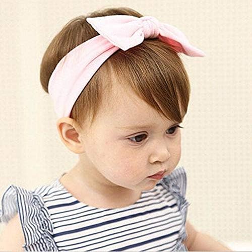 Yueshop MultiWare 3pcs Baby Headband Cotton Elastic Newborn Print Floral Hair Band Bow - knot - Headbands - British D'sire