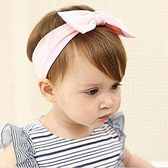 Yueshop MultiWare 3pcs Baby Headband Cotton Elastic Newborn Print Floral Hair Band Bow - knot - Headbands - British D'sire