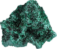 Zen - Raw Malachite Crystal Cluster Amulet – Green Healing Stone - To heal and uplift your home's energy. - Gemstones - British D'sire