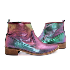 Zipp - Iridescent ankle boot