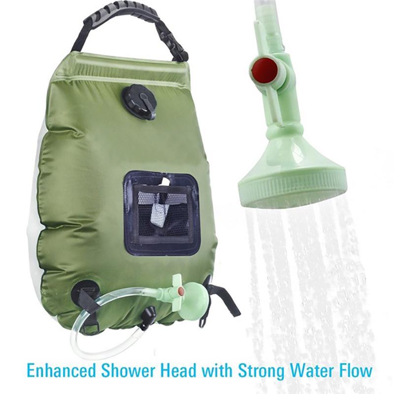 20L Portable Outdoor Travel Shower Heating Pipe Bag Solar Powered Water Heater - Bottles & Thermos - British D'sire