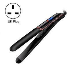 35W 2 In 1 Curling and Straightening Dual-use Electric Splin,Specification: UK Plug (Black) - Clothing & Beauty - British D'sire