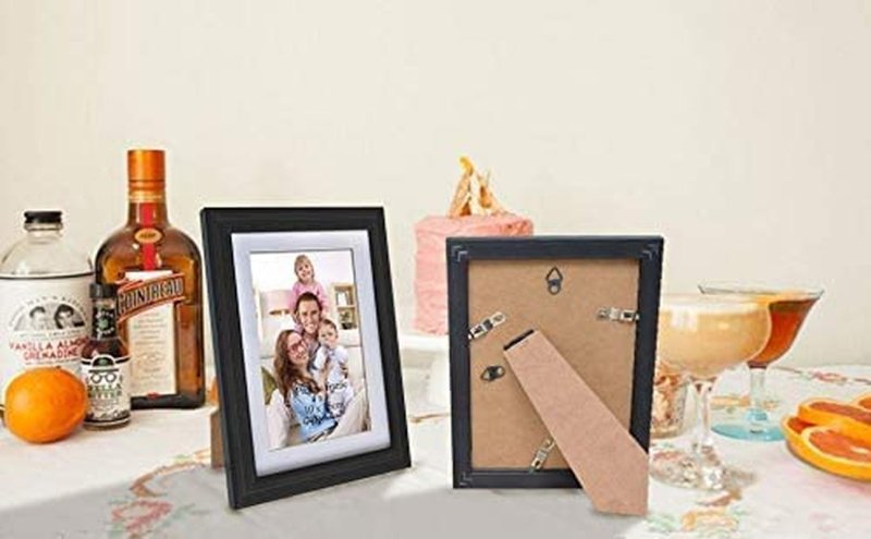 4X6 Photo Frames Set of 8, Display 4X6 Pictures with Mat or 5X7