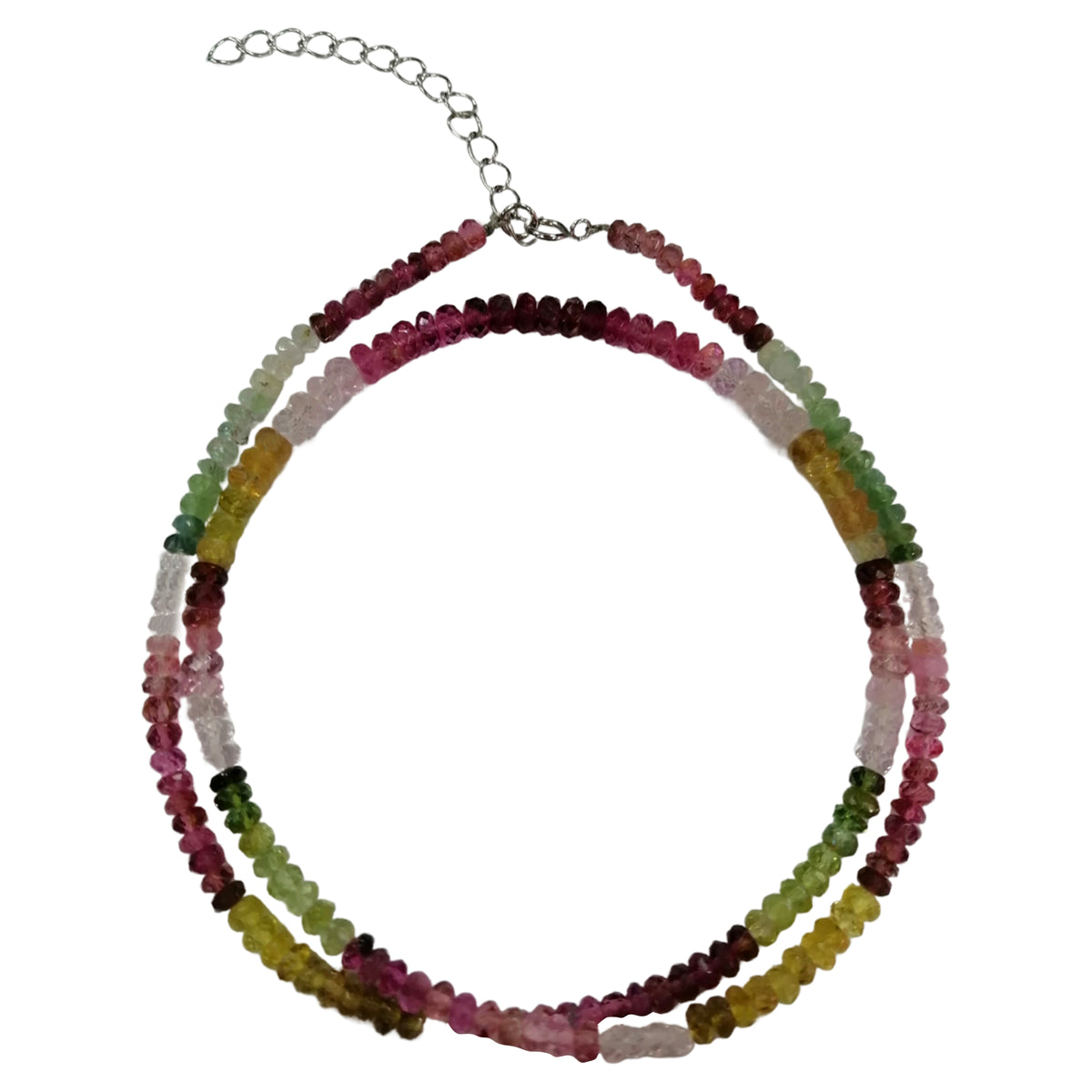 Pearlz Gallery Sterling Silver Multi Tourmaline Necklace - Necklaces & Pendants - British D'sire