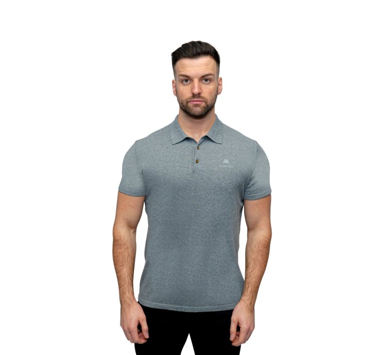 Antonio Falcone Gianni Short Sleeve Knitwear Grey - Xl - Men's T-Shirts & Shirts - British D'sire