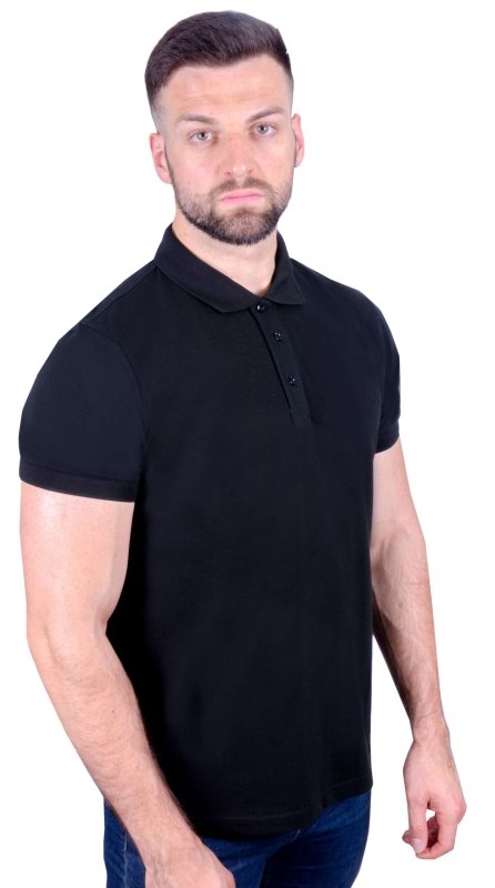 Antonio Falcone Leonardo Polo Shirt Black - Men's T-Shirts & Shirts - British D'sire