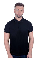 Antonio Falcone Leonardo Polo Shirt Black - Men's T-Shirts & Shirts - British D'sire