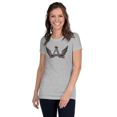 Astonix ASTONIX CROWNED LOGO WOMEN'S SLIM FIT TEE - Women's T-Shirts & Shirts - British D'sire