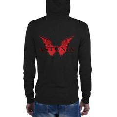 ASTONIX BLACK ATWK 135 3939 UNISEX TRIBLEND LIGHTWEIGHT ZIP-HOODIE - Men Hoodie and Sweatshirts - British D'sire