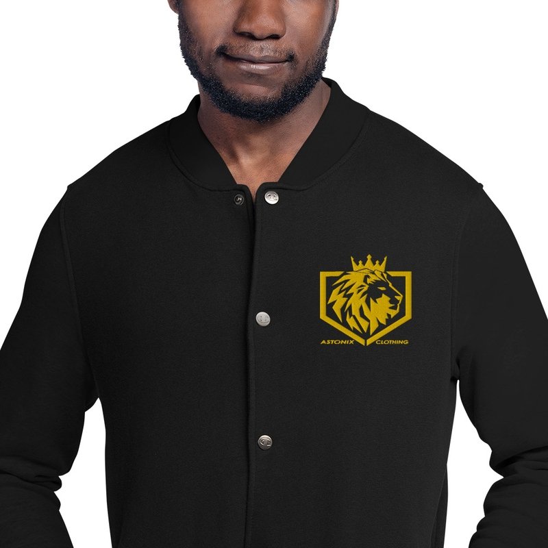 BLACK ASTONIX CHAMPION BOMBER JACKET British D sire