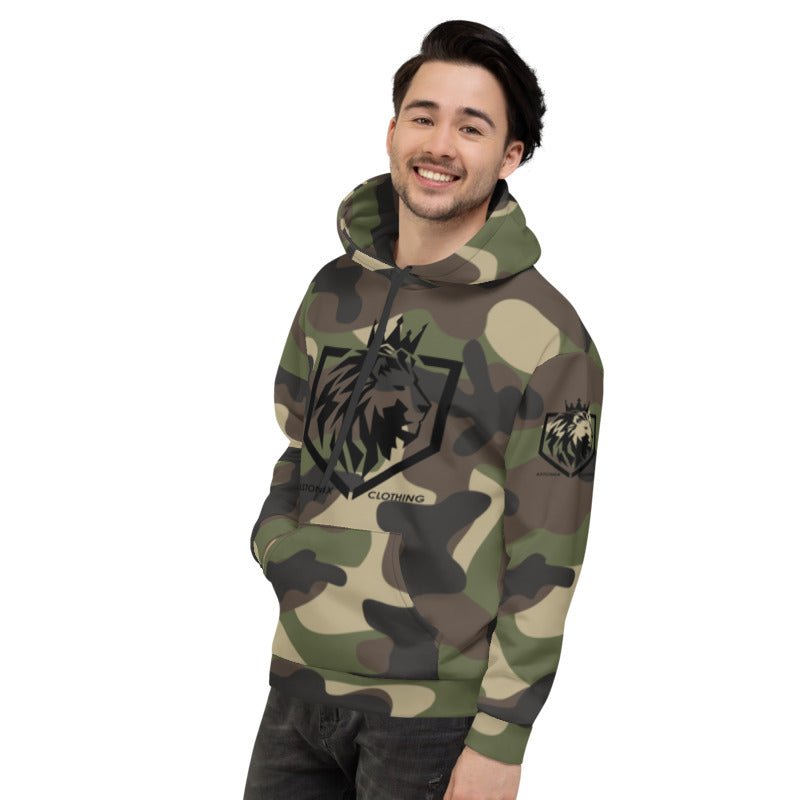 ASTONIX GREEN UNISEX CAMOUFLAGE HOODIE - Men Hoodie and Sweatshirts - British D'sire