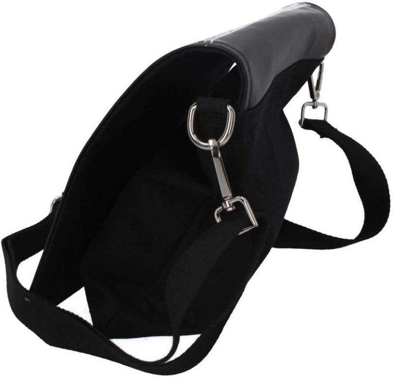 B4369M8 Spirit Board Shoulder Bag 27Cm Black, PU and Canvas - Totes & Shoulder Bags - British D'sire