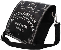 B4369M8 Spirit Board Shoulder Bag 27Cm Black, PU and Canvas - Totes & Shoulder Bags - British D'sire