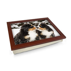 Bernese Mountain Puppies in the Snow Lap Tray - Kitchen Tools & Gadgets - British D'sire