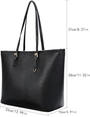 Black handbag school bag best sale