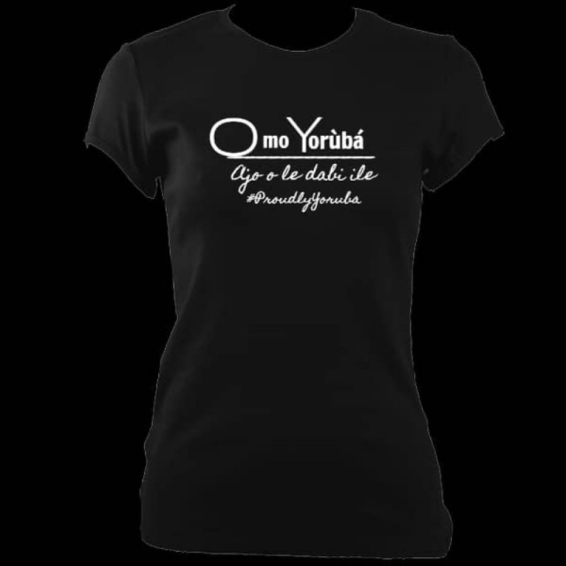 Black / White ‘Omo Yorùbá’ T-Shirt (Unisex) - T-shirts or Clothing - British D'sire