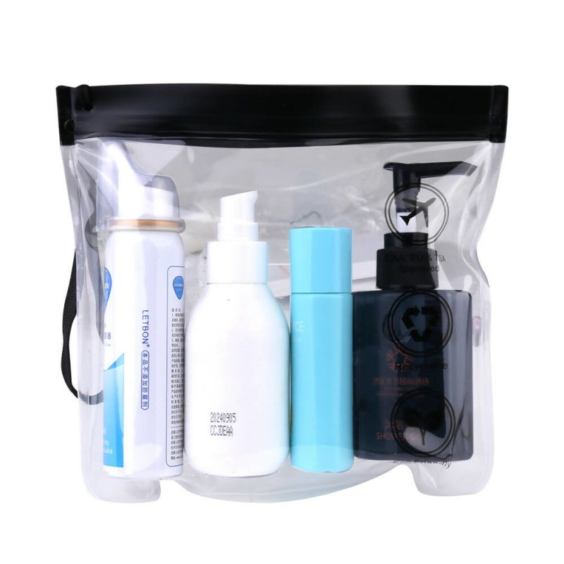 Clear Travel Toiletry Bag 20x20cm Waterproof Makeup Bags for Holiday Essentials 2pcs - Makeup Bags - British D'sire