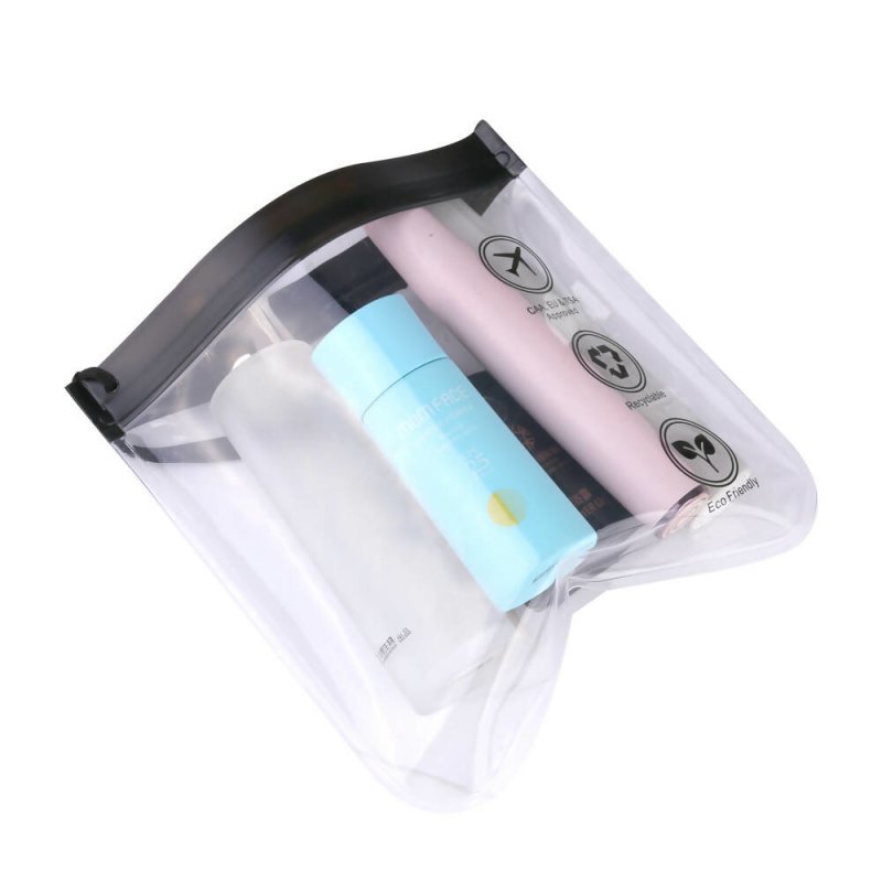 Clear Travel Toiletry Bag 20x20cm Waterproof Makeup Bags for Holiday Essentials 2pcs - Makeup Bags - British D'sire