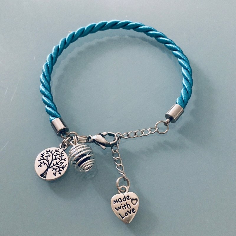 Clover Women's Turquoise Tree of Life Bracelet and Perfume Pearl | Women's Bracelet | Jewelry | Tree of Life Bracelet | Christmas Gift | Gift Jewelry - Bracelet - British D'sire