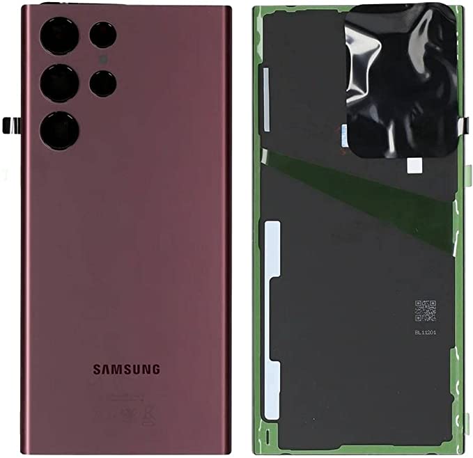 Coldbar Replacement Back Cover For Samsung S908 Galaxy S22 Ultra 5G Back/Battery Cover - Burgundy (Burgundy) - Mobile Accessories - British D'sire