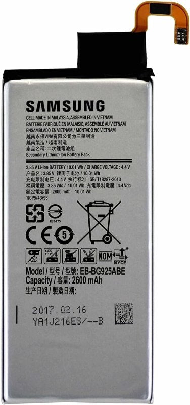 Coldbar Replacement Battery For Samsung G925F Galaxy S6 EDGE Battery 2600mAh EB-BG925ABE - Mobile Accessories - British D'sire