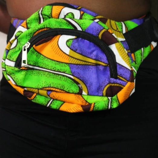 Colourful Ankara Print Bum Bag / Waist Bag - Bags - British D'sire