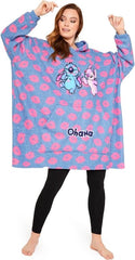 Disney Stitch Fleece Hoodie Women Teenagers Oversized Fleece Poncho Stitch Gifts for Women - British D'sire