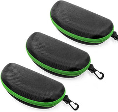 EKdirect 3pcs Sunglasses Case Hard Protective Eyewear Eyeglasses Glasses Box with Zip Hook - British D'sire