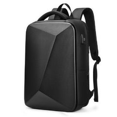 EVA Hard Shell Expandable Laptop Backpack with USB Port Multifunctional Business Travel Backpack(Black) - Laptop Backpack - British D'sire